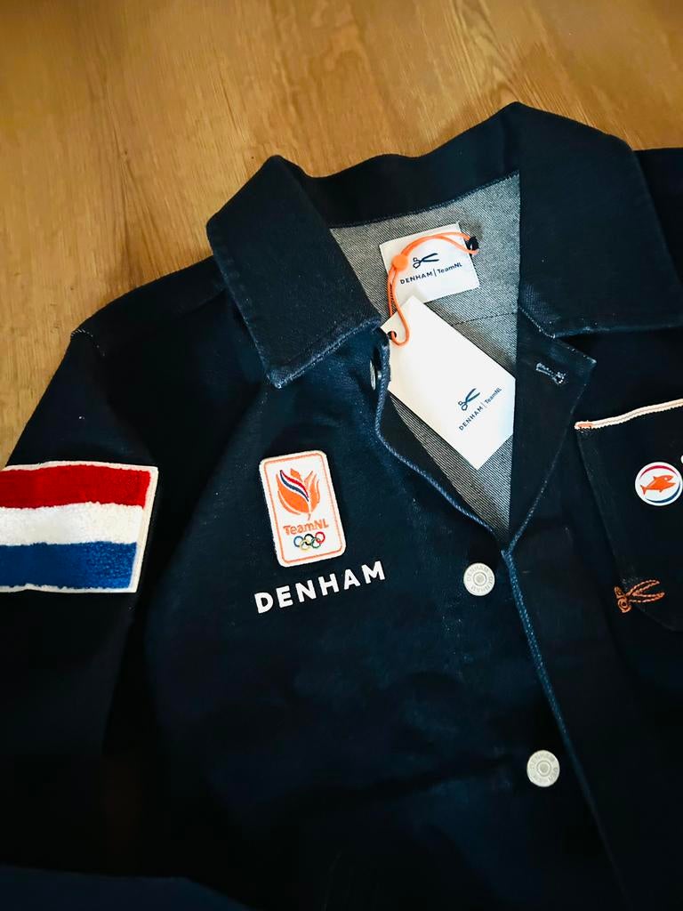 Olympische spelen Denham Jacket - Team NL, Kleding | Dames, Ophalen of Verzenden, Nieuw, Maat 38/40 (M), Blauw