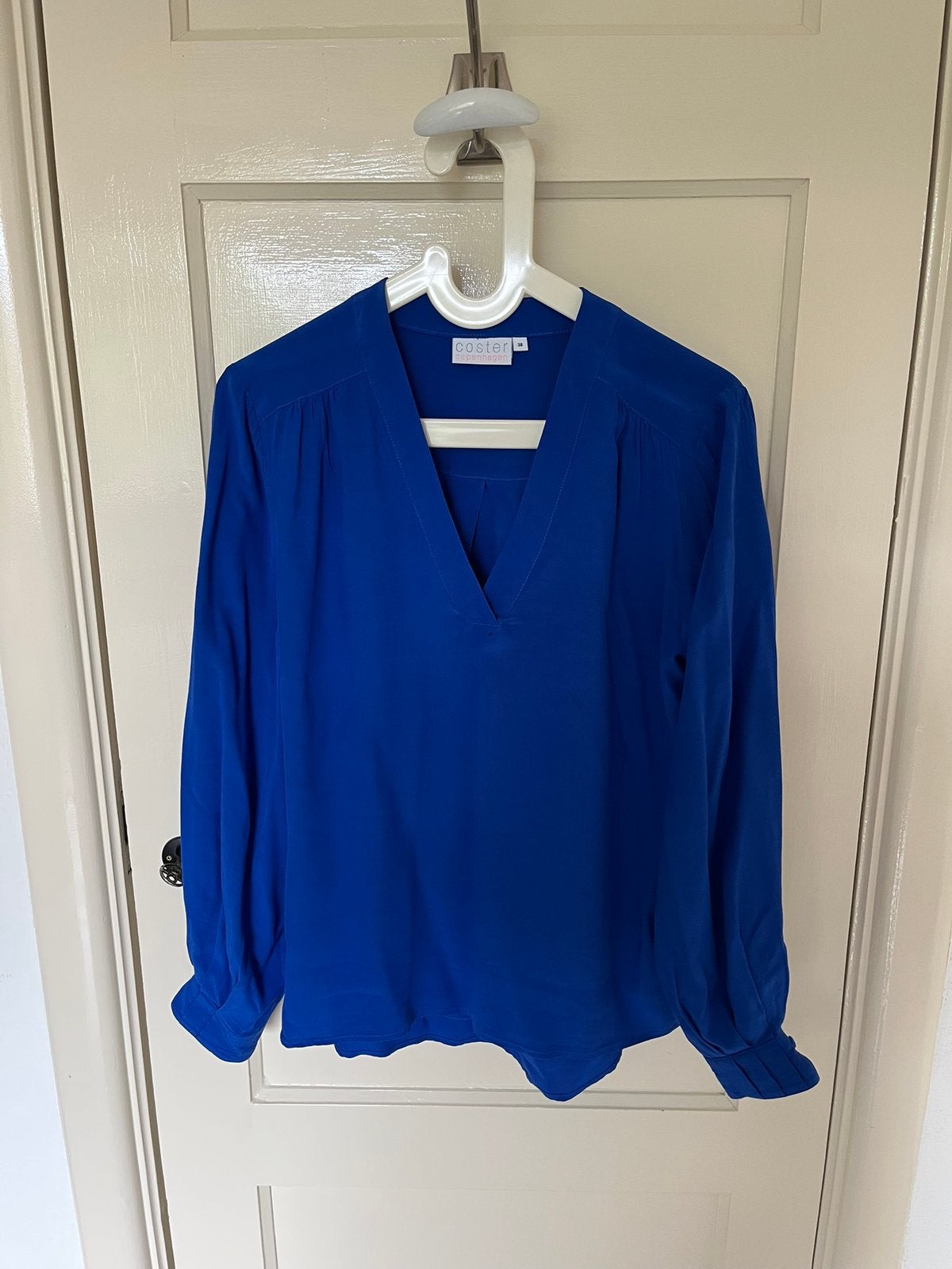 Blouse van Coster Copenhagen 38, Ophalen of Verzenden, Zo goed als nieuw, Maat 38/40 (M), Blauw