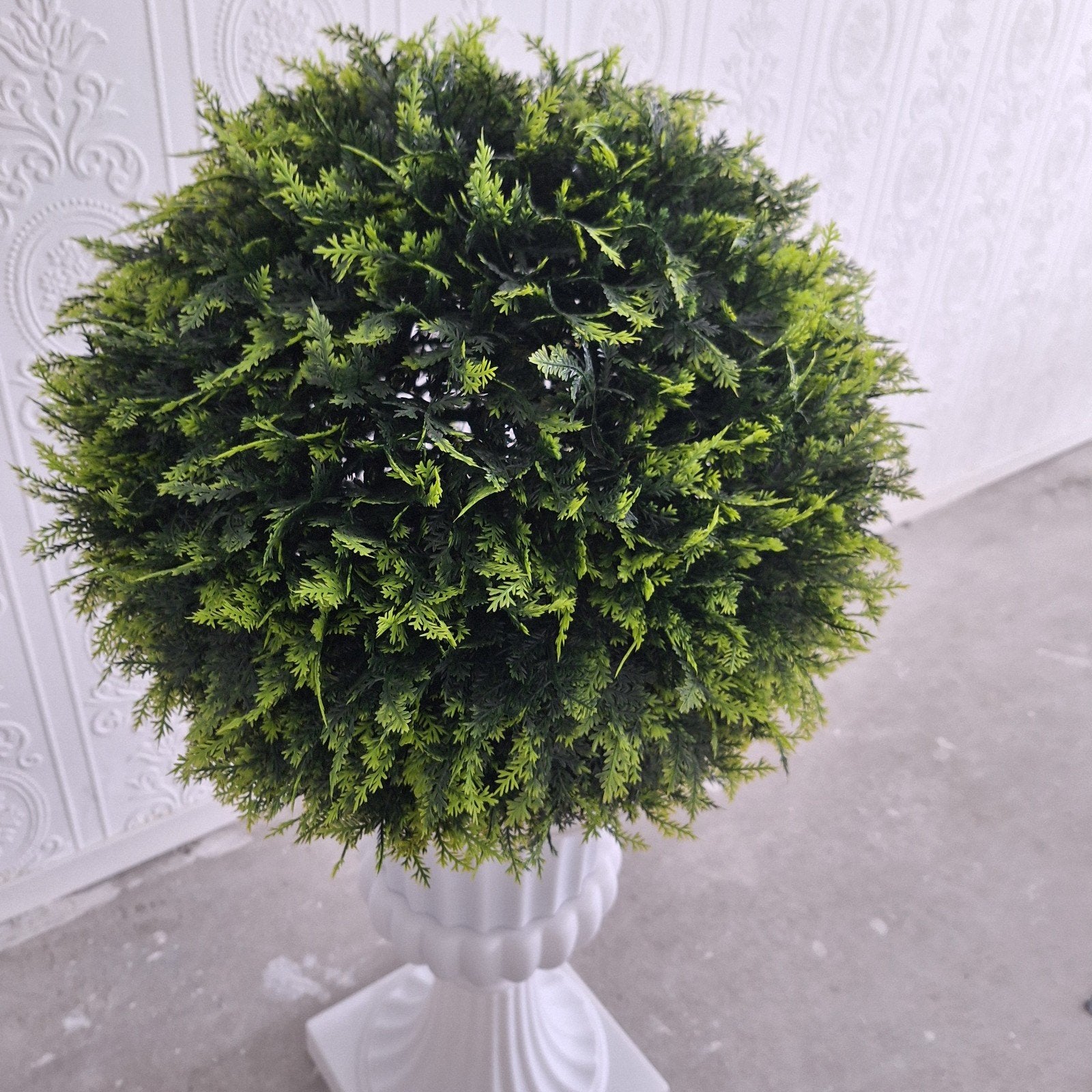 2 Grote Kunst Buxusbollen 45cm Doorsnee, Ophalen, Groen, Kunstplant, Nieuw