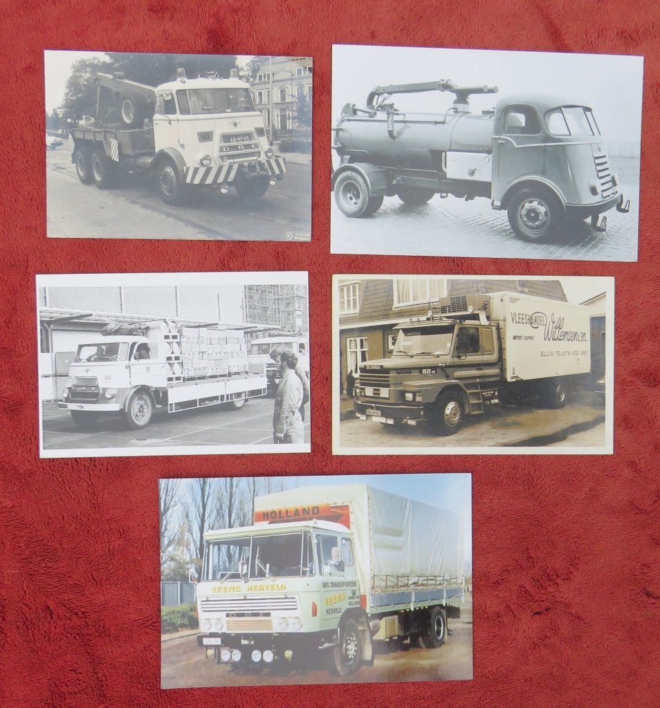 5 oude vrachtwagenfoto's, Ophalen of Verzenden, Gebruikt, Auto's