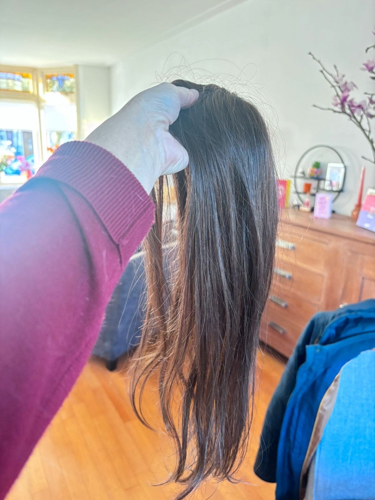 Haar topper 14 inch, echt haar., Ophalen of Verzenden, Gedragen