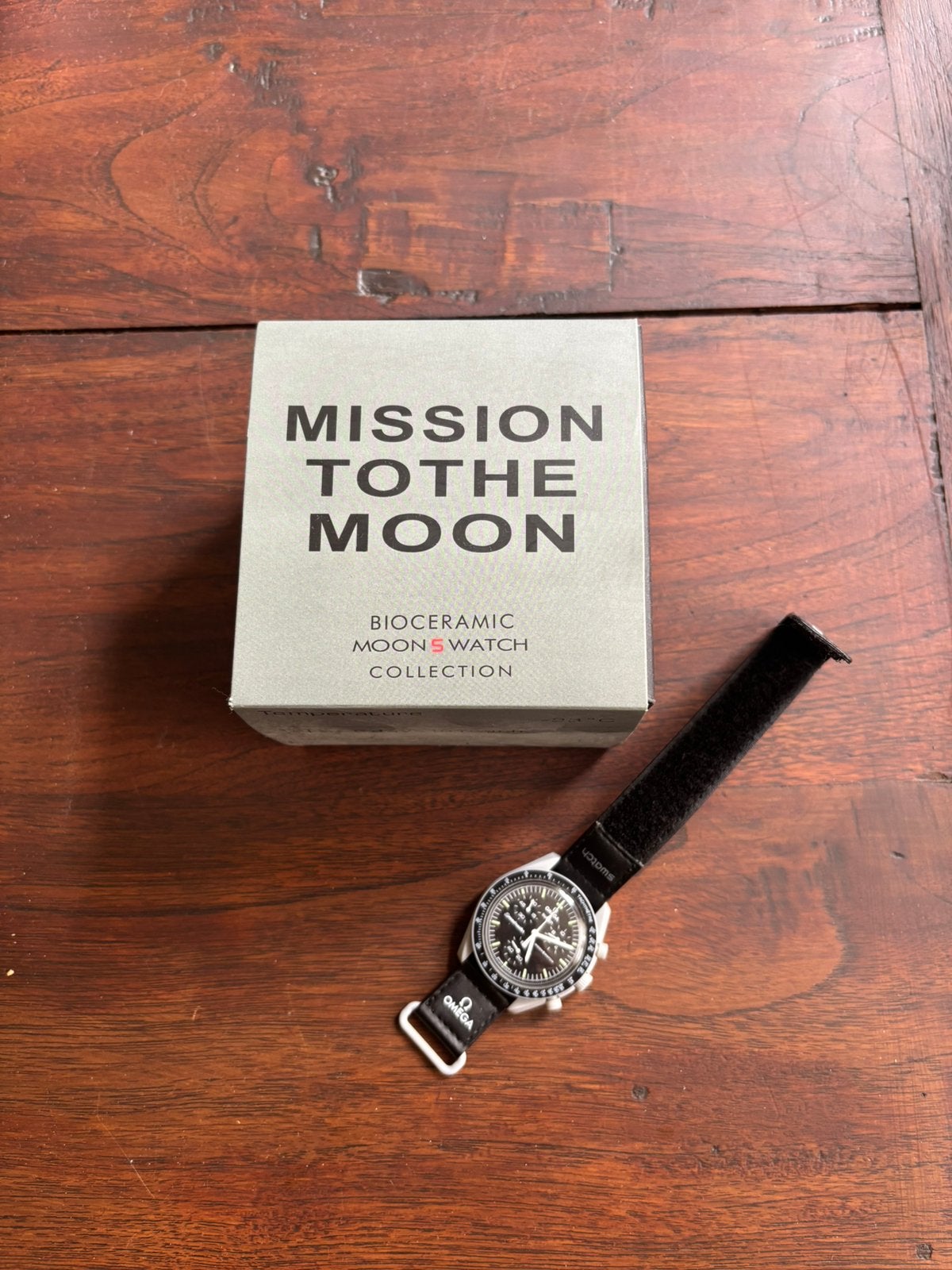 Swatch moonwatch - mission to the moon, Verzenden, Zo goed als nieuw, Kunststof, Swatch