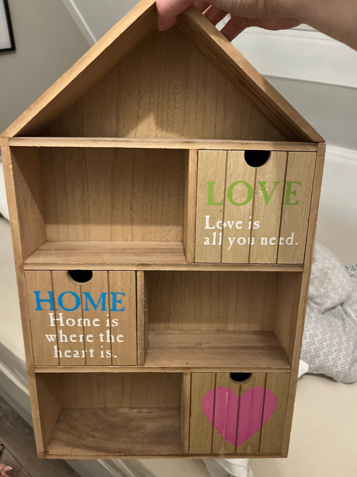 Houten kastje, Ophalen, Zo goed als nieuw, Poppenhuis
