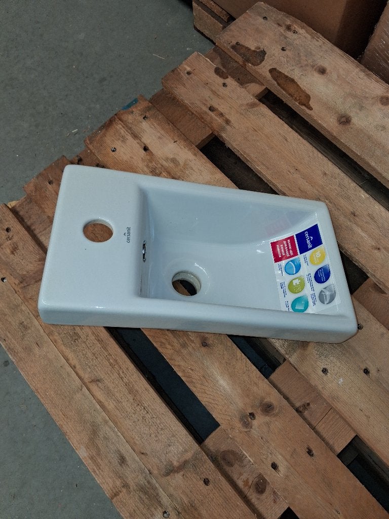 Restpartij Nieuwe Cersanit wastafel/fontein voor toilet, Doe-het-zelf en Verbouw, Steen, Nieuw, Toilet, Ophalen of Verzenden