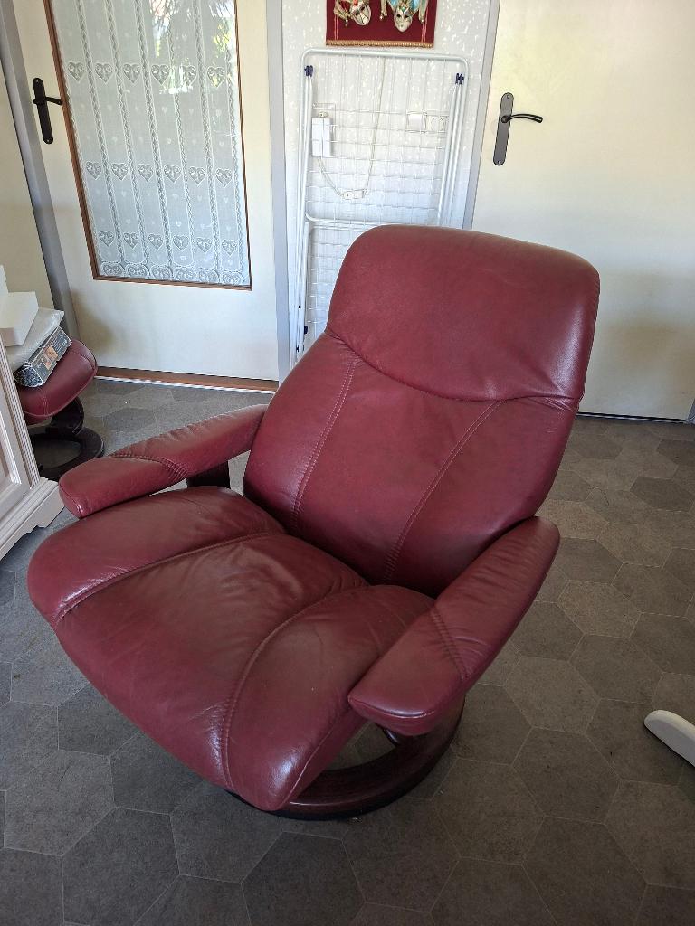 Ekornes stressless relax draaistoel, Ophalen, Zo goed als nieuw, Tijdloos, 50 tot 75 cm