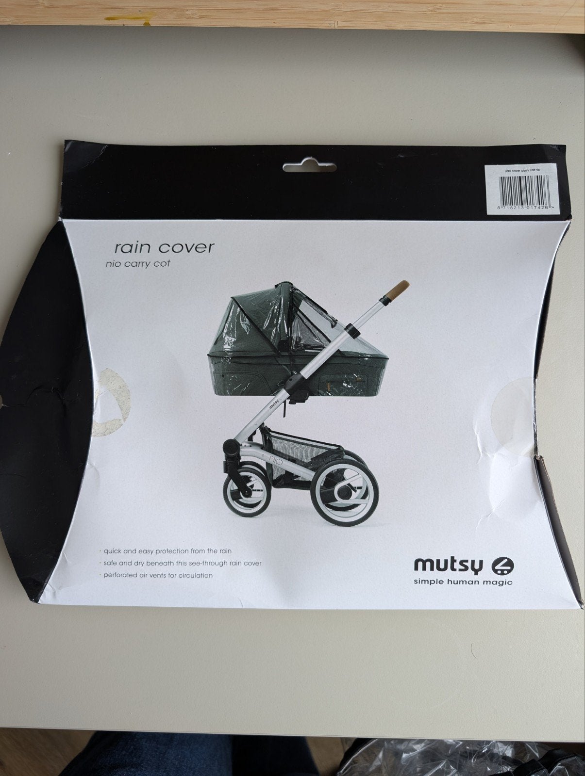 Mutsy Nio Reiswieg Regenhoes - Nieuw in verpakking, Ophalen, Nieuw, Mutsy