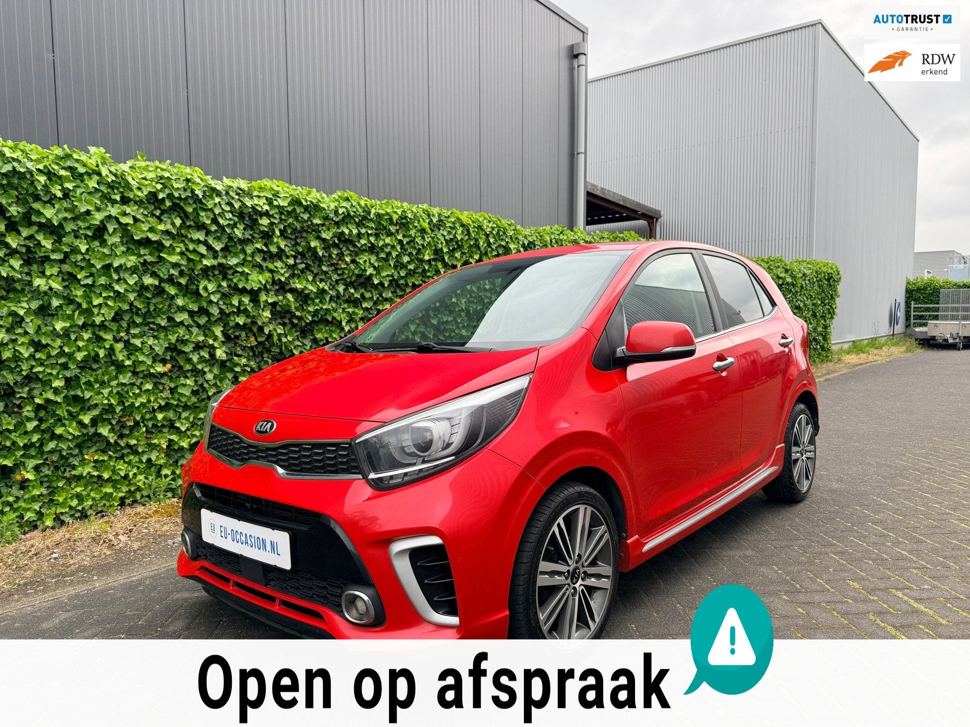 Kia Picanto 1.0 T-GDI GT-Line 101PK PK 2019 | LEDER | CARPLA, Auto's, Voorwielaandrijving, 101 pk, Gebruikt, Zwart