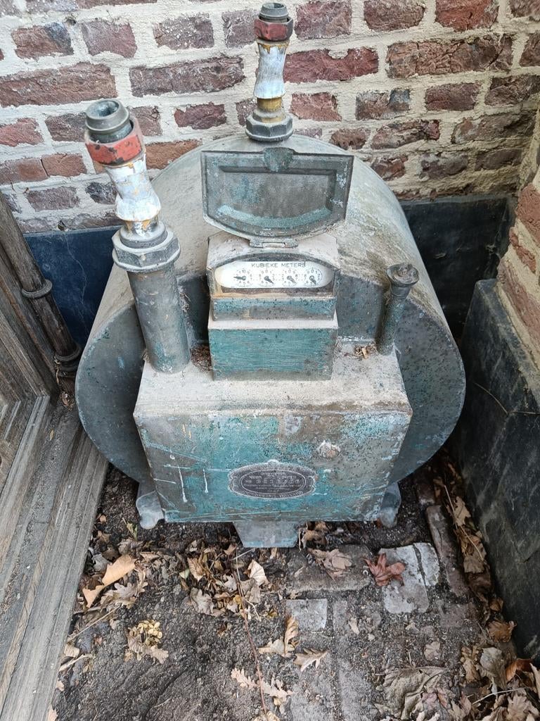Oude antieke gasmeter, Antiek en Kunst, Ophalen