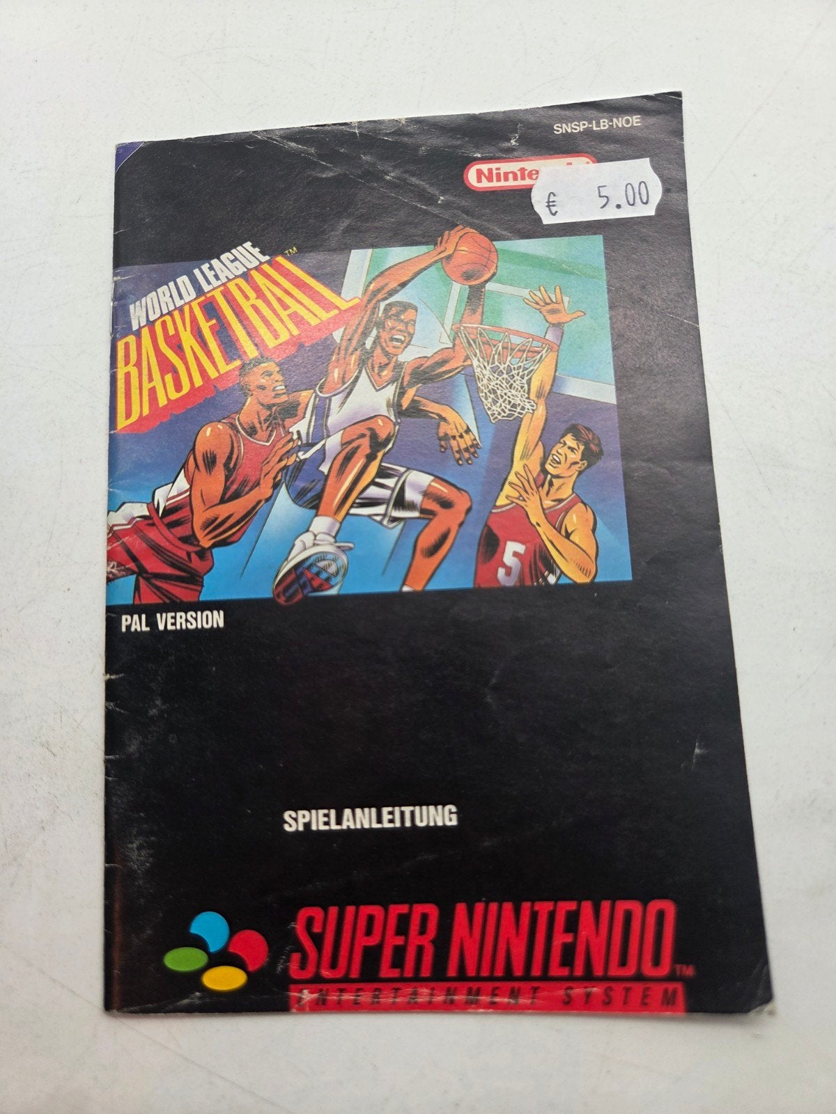 World League Basketball Super Nintendo Handleiding, Spelcomputers en Games, Nintendo, Gebruikt, Babenhäuser Straße 50, 63760 Großostheim Deutschland