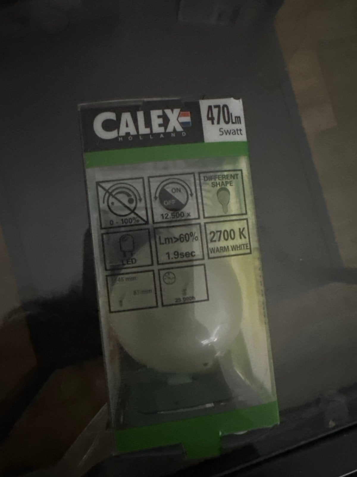 Calex LED Lamp 5W E27 Warm Wit Dimbaar, Ophalen of Verzenden, Nieuw