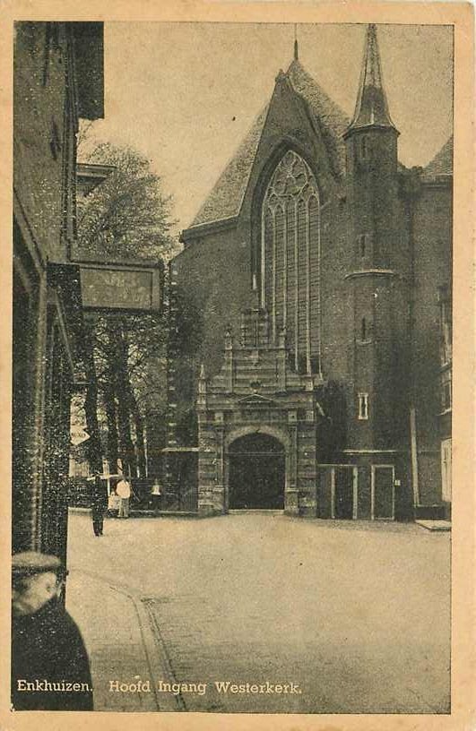 377-627-003 Enkhuizen Westerkerk, Verzamelen, Verzenden, Voor 1920, Noord-Holland