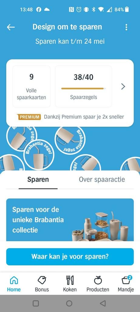Brabantia spaarkaarten AH actie, Verzamelen, Supermarktacties, Albert Heijn, Ophalen