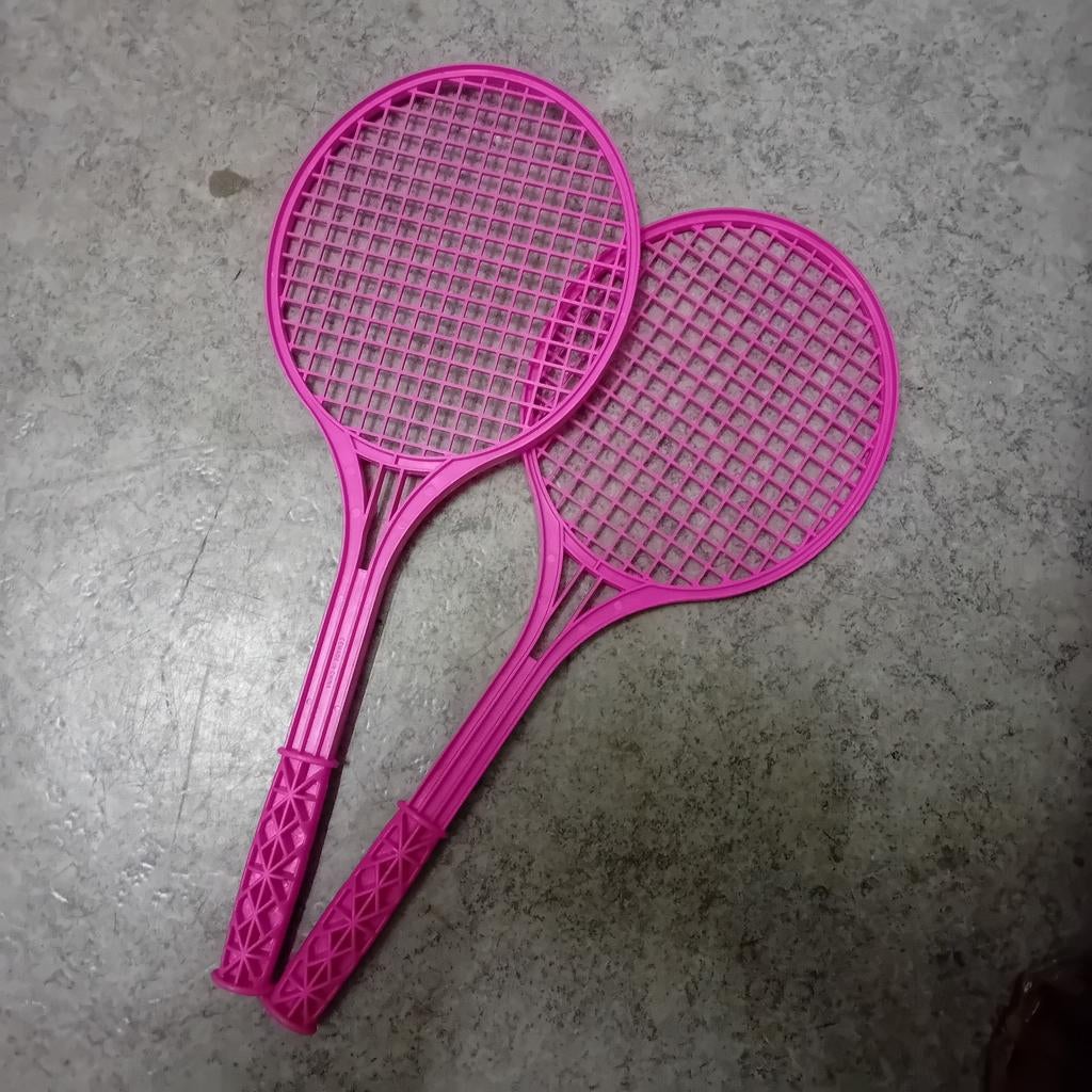 Roze strandtennis rackets set, Ophalen of Verzenden, Gebruikt, Racket, Overige merken
