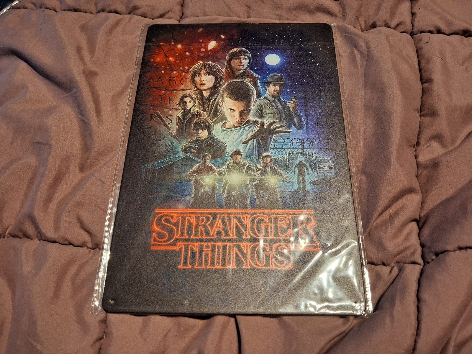 Stranger things metalenbord, Verzamelen, Ophalen of Verzenden, Nieuw