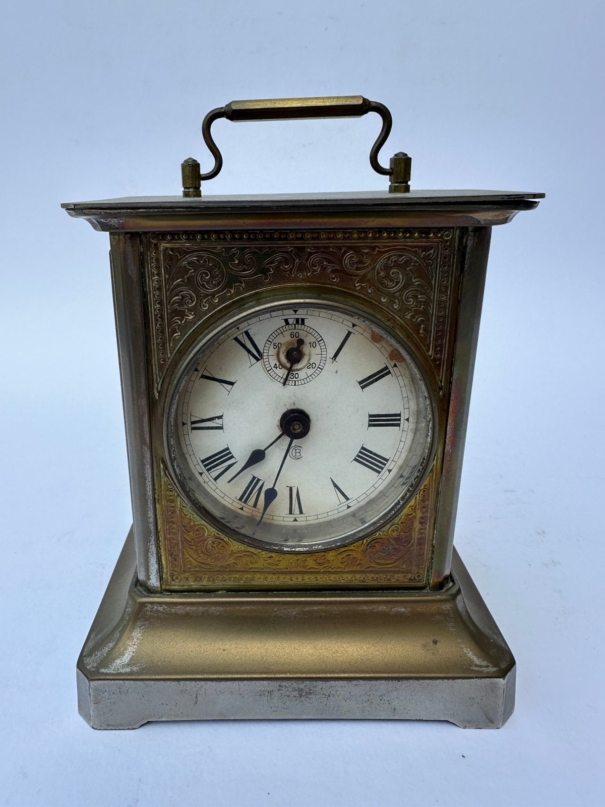 Antiek reisklokje CB   c.a  1900, Ophalen of Verzenden