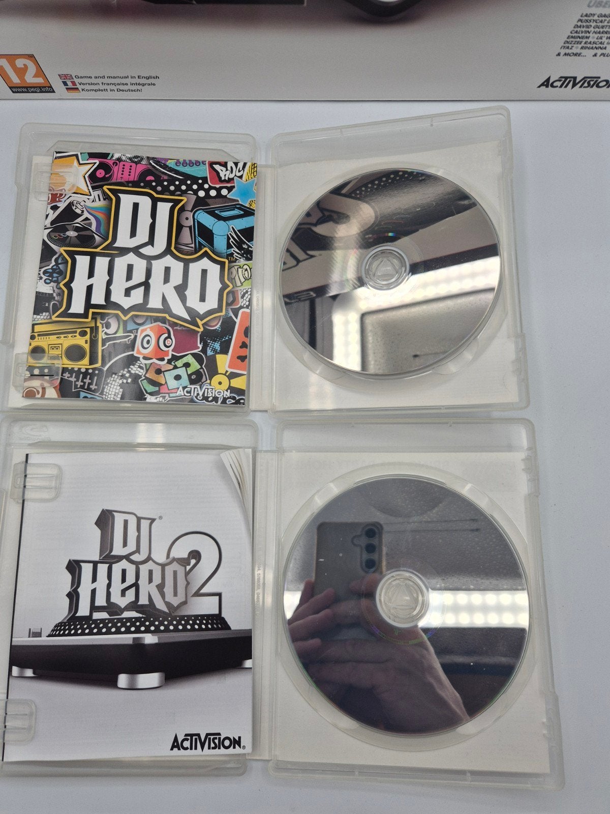 DJ Hero 1 & 2 met draaitafel voor PlayStation 3, Met games, Activision, Ophalen of Verzenden, Met 1 controller