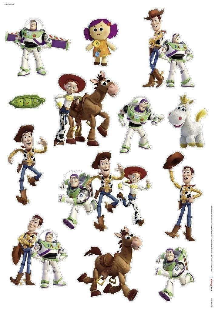 Toy Story Muurstickers 50x70 cm - Disney, Verzamelen, Disney, Ophalen of Verzenden, Overige figuren, Nieuw, Plaatje of Poster