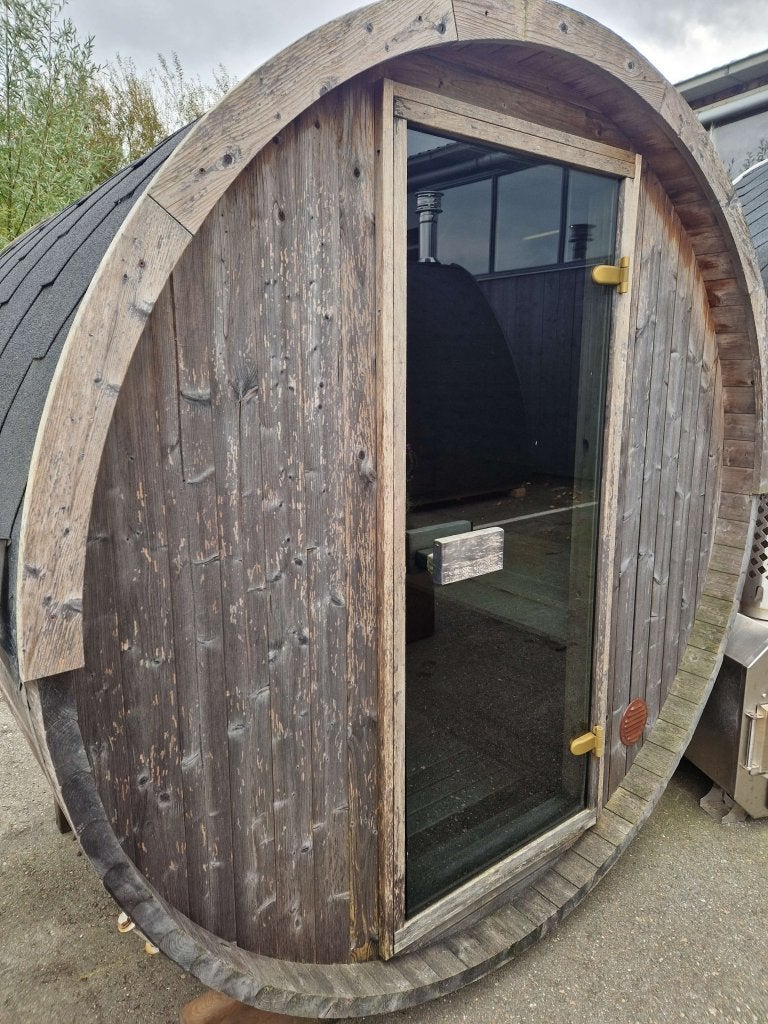 Demo / Showmodel BARRELSAUNA, Niet ingevuld, Niet ingevuld, Niet ingevuld