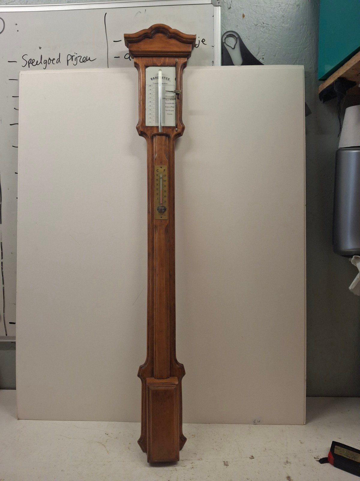 Antieke Kwikbarometer - 100 cm lang, Ophalen, Gebruikt, Onbekend@voorbeeld.com, Onbekend