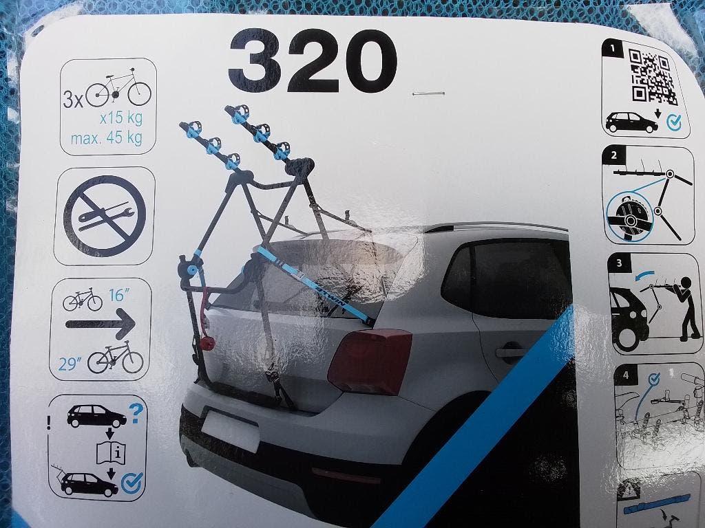 Fietsdrager zonder trekhaak, Ophalen of Verzenden, 3 fietsen of meer, Zo goed als nieuw, Achterklepdrager