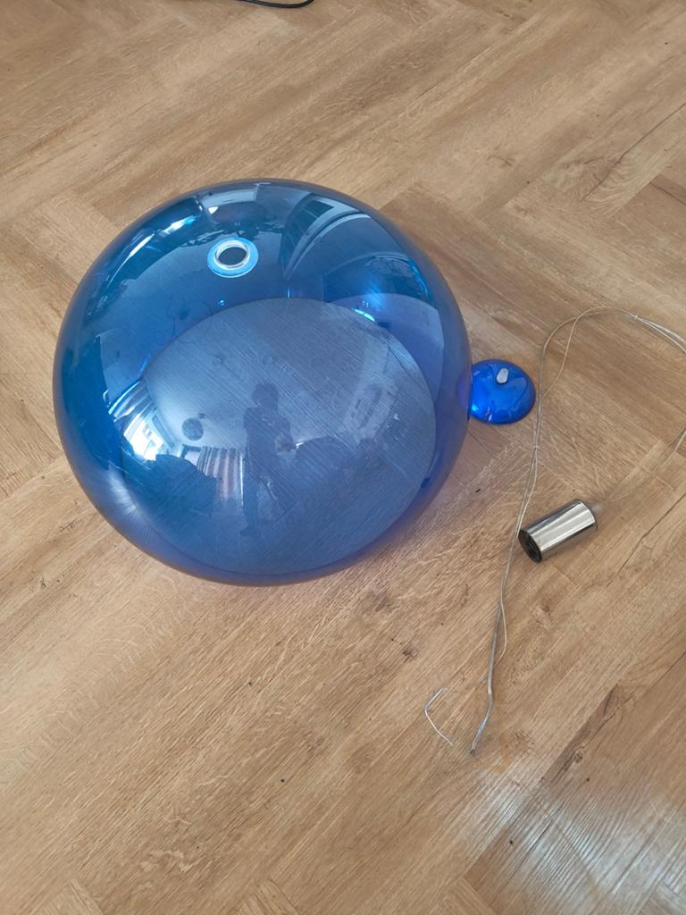 Kartell hanglamp blauw, Ophalen of Verzenden, Gebruikt, Kunststof, Modern, Design