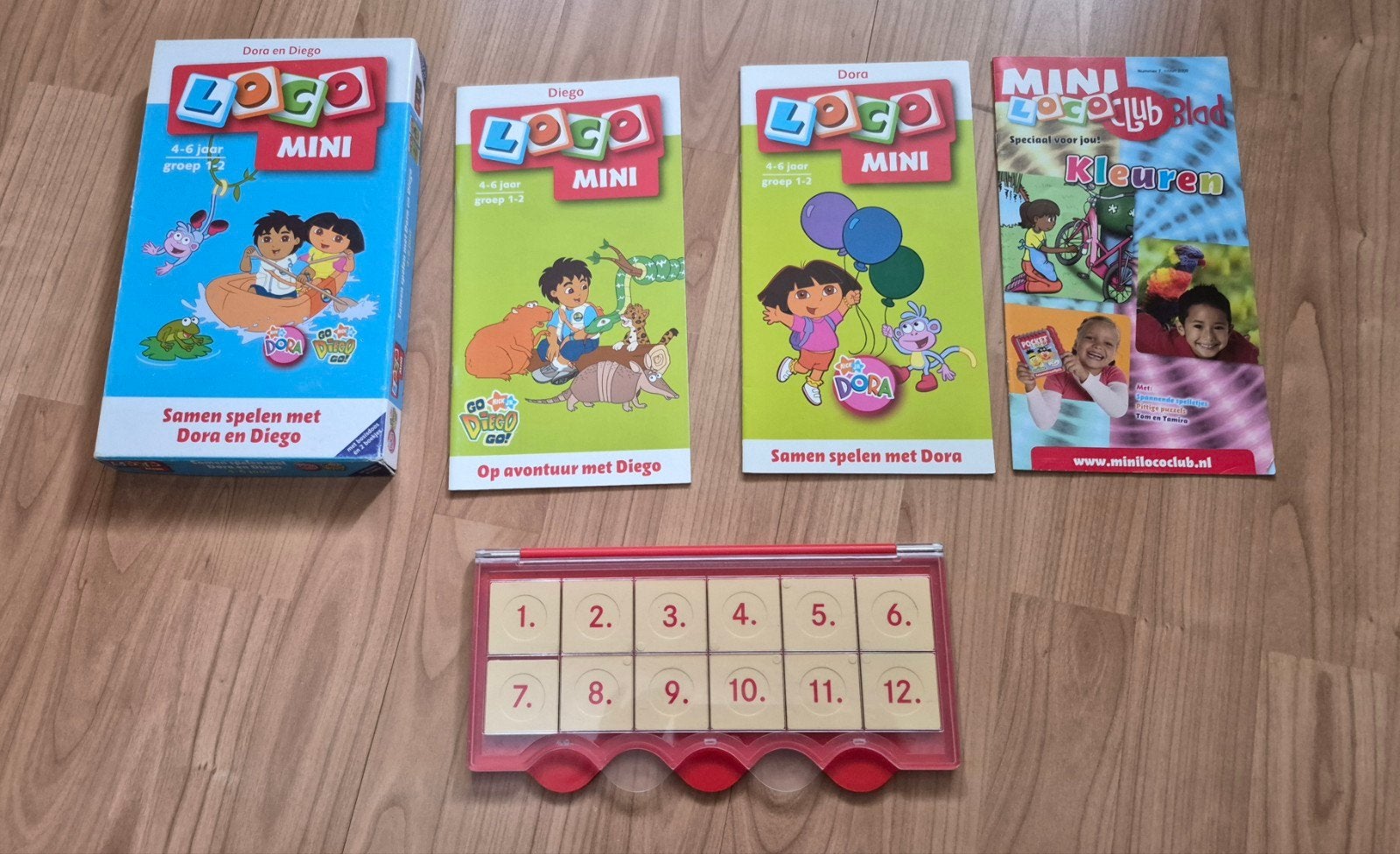 Mini Loco Dora en Diego set met basisdoos miniloco, Ophalen of Verzenden, Gebruikt, Taal en Lezen