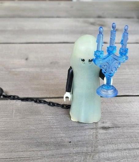 Playmobil 4650 spook met kandelaar - Glow in the dark, Kinderen en Baby's, Speelgoed | Playmobil, Ophalen, Gebruikt, Complete set