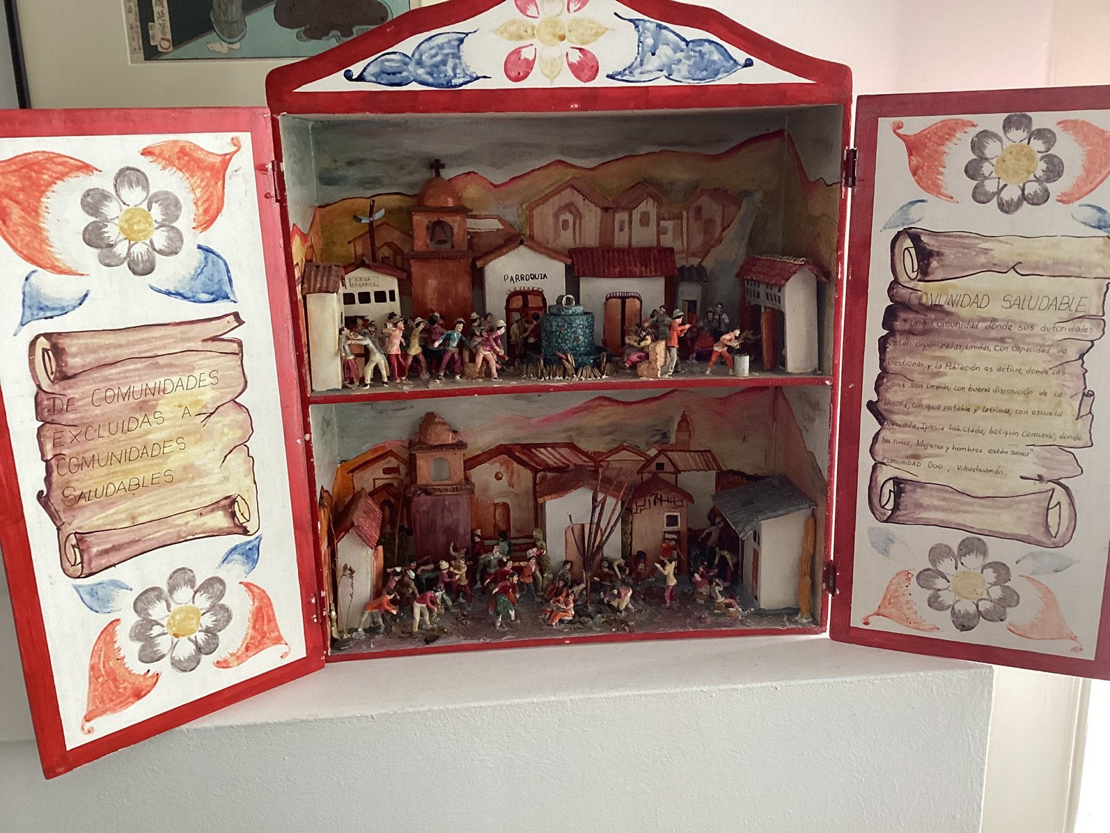 Een peruaanse Retablo, Ophalen of Verzenden