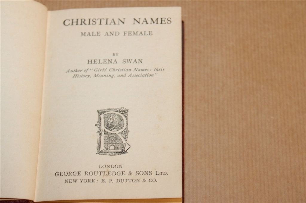 Christian Names — Miniatuur Namenboek Antiek ca. 1900, Ophalen of Verzenden