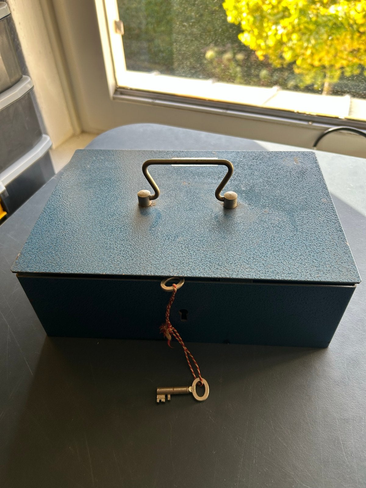 Vintage Vendex Geldkistje met Sleutel, Ophalen of Verzenden