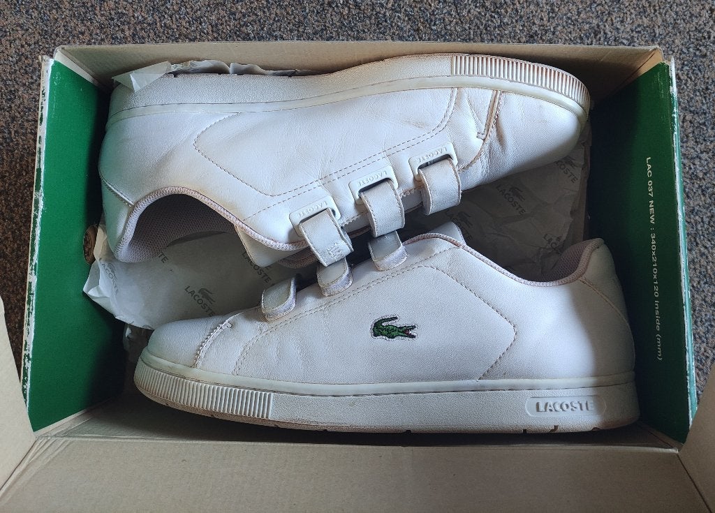 witte tennisschoenen LaCoste heren maat 46,5, Sport en Fitness, Overige merken, L00, Schoenen, Nieuw