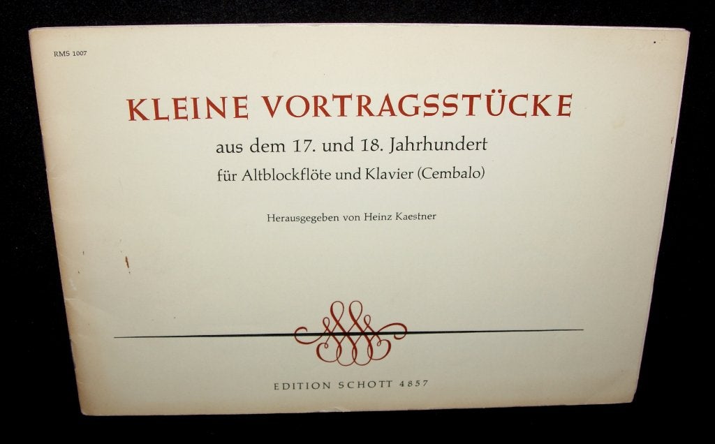 Kleine Vortragsstucke Aus Dem 17. Und 18. Jahrhundert Fur Al, Gebruikt, Piano, Klassiek, Ophalen of Verzenden