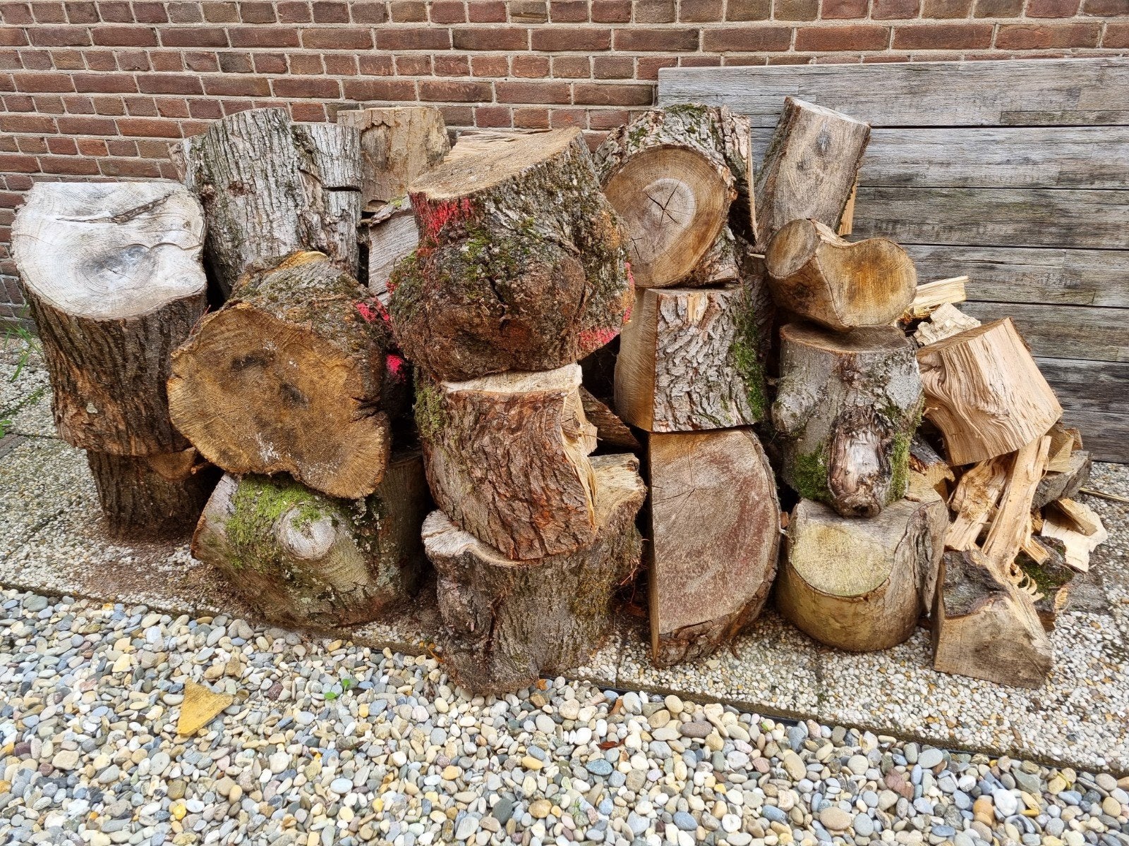 Partij knoest hout, Minder dan 3 m³, Ophalen, Overige houtsoorten, Stammen