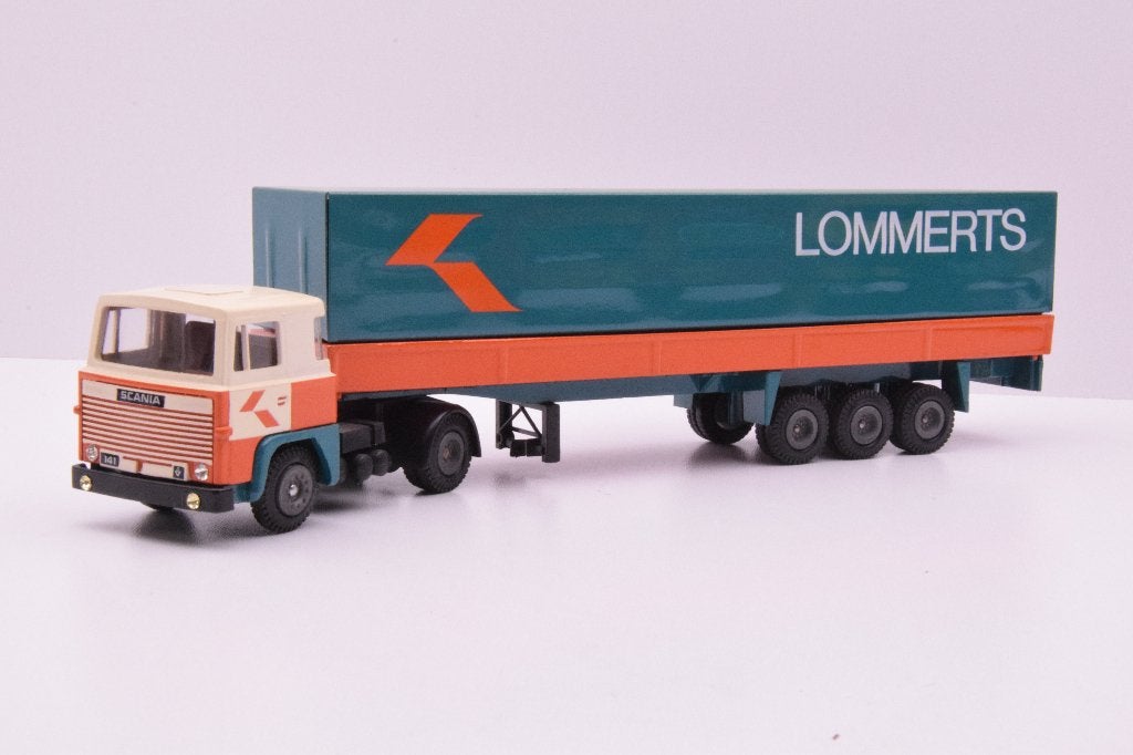 Scania 141-V8  ''Lommerts  transport Delfzijl ''  Tekno, Ophalen of Verzenden, Zo goed als nieuw, Bus of Vrachtwagen, Tekno