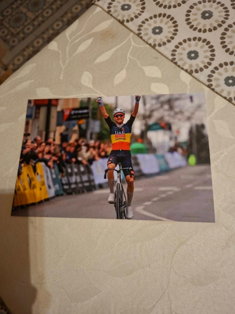 Foto (Repro) Tim Wellens / UAE, Verzenden, Zo goed als nieuw, Overige sporten, Poster, Plaatje of Sticker