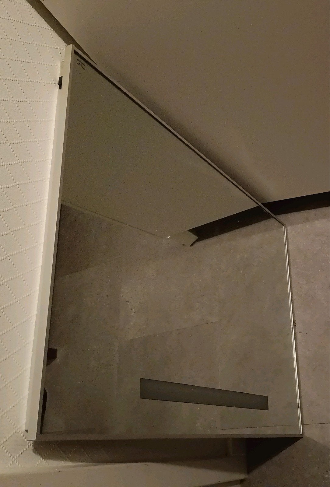 Badkamerspiegel met ledverlichting 90x60cm, Huis en Inrichting, Woonaccessoires | Spiegels, Ophalen, Zo goed als nieuw, 75 tot 100 cm