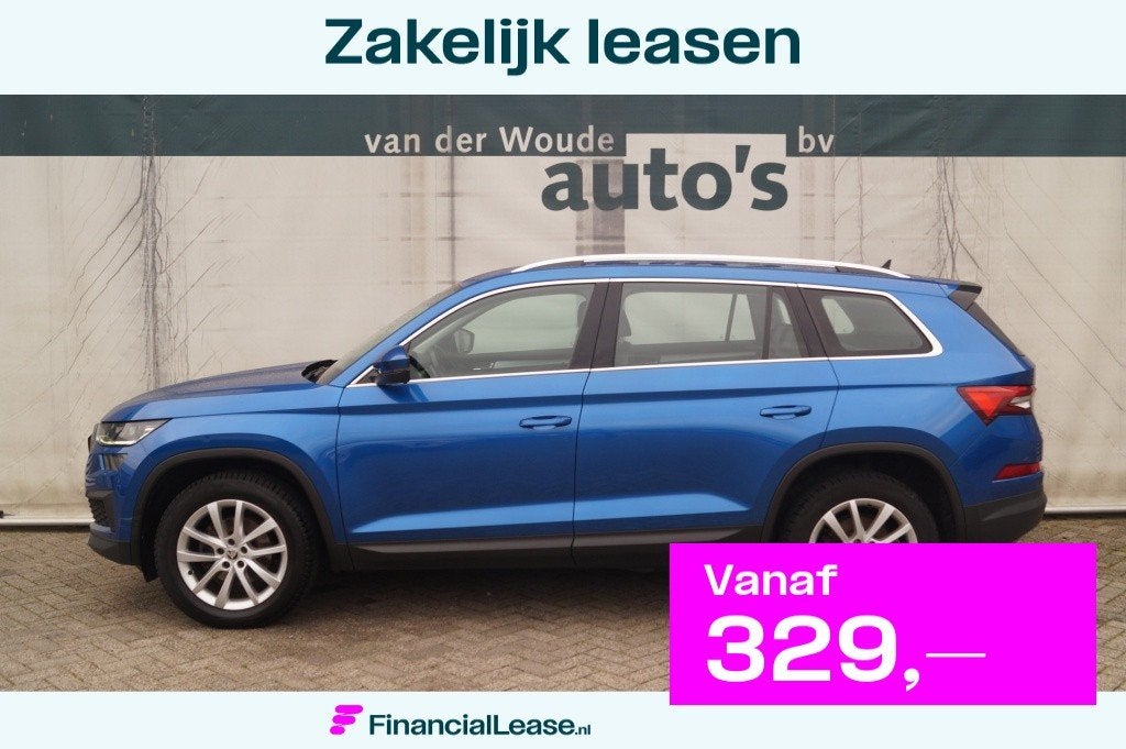 Skoda Kodiaq 1.5 TSI 150pk Business Edition 5-persoons -NW.M, Euro 6, 4 cilinders, 150 pk, Blauw