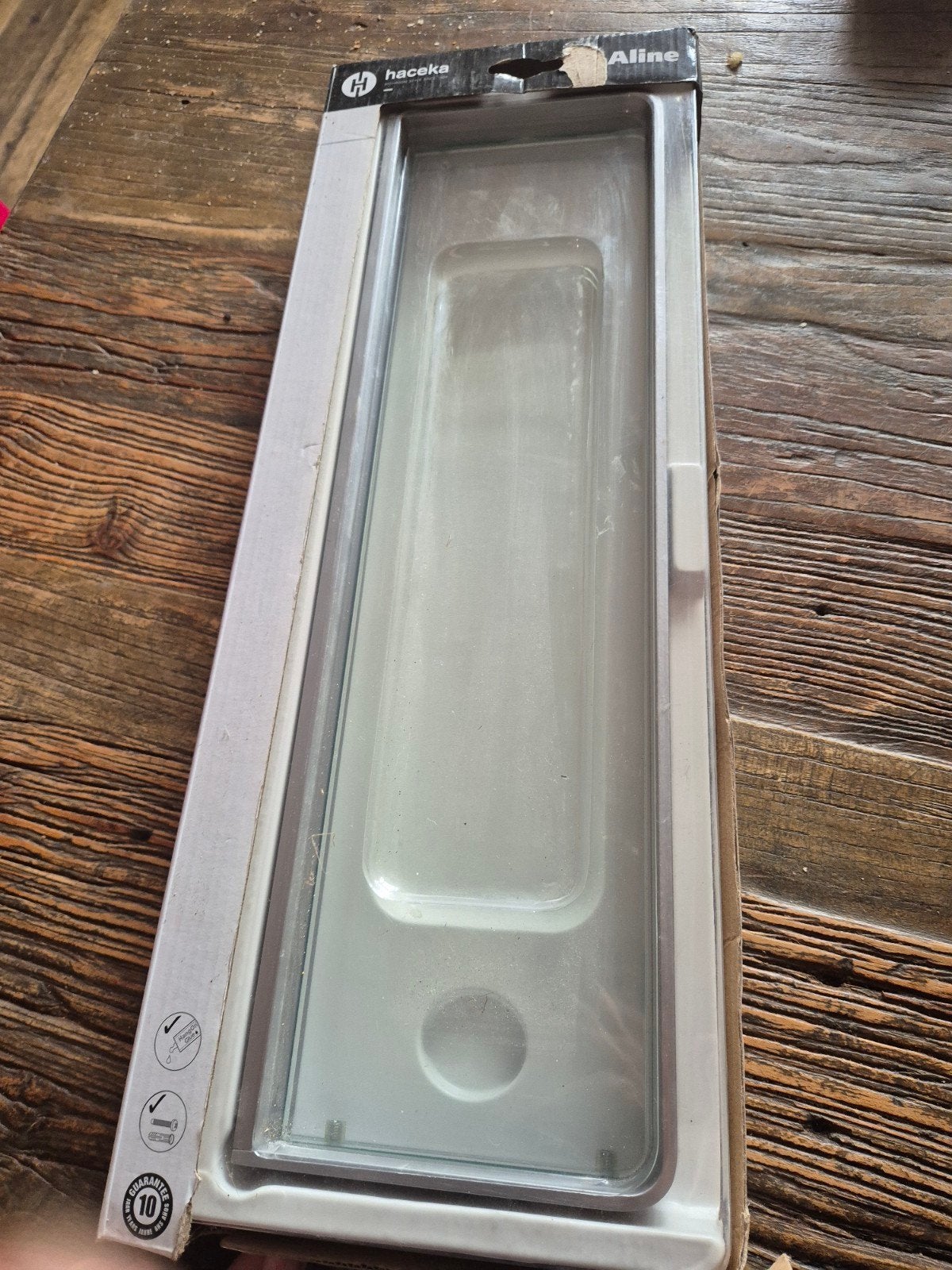 Haceka Aline Planchet Glas Geborsteld Metaal, Minder dan 50 cm, Overige typen, Nieuw, Ophalen of Verzenden