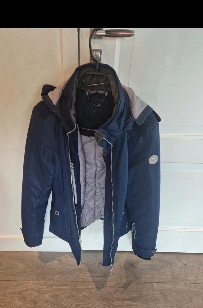 Anky winterjas maat L, Blauw, Maat 42/44 (L), Ophalen of Verzenden, Zo goed als nieuw