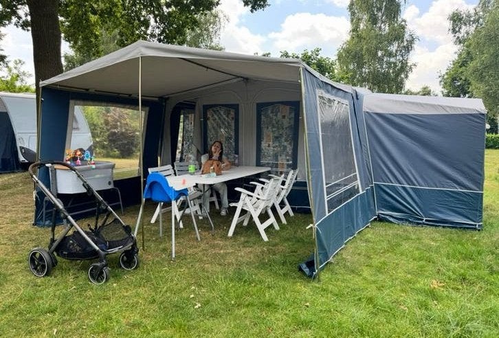 Defhleffs caravan met voortent, Caravans en Kamperen, Particulier, 500 - 750 kg, Luifel