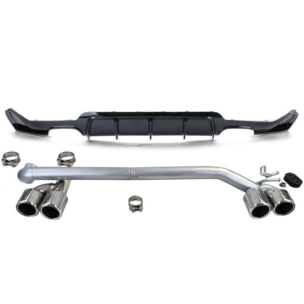 4 X Uitlaat Glans Zwart Diffuser Bmw 4 serie F32 F33 F36 M P, Auto diversen, Verzenden, Automotive Parts, A.parts@hotmail.nl, Trasmolenlaan 12 3447 GZ Woerden