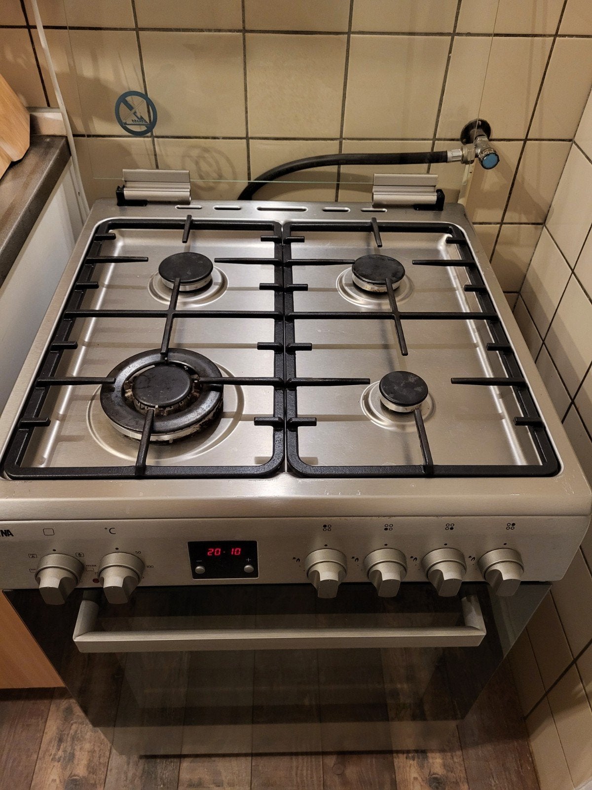 Gasfornuis/oven combinatie Etna, Ophalen, Gebruikt, 4 kookzones, Gas