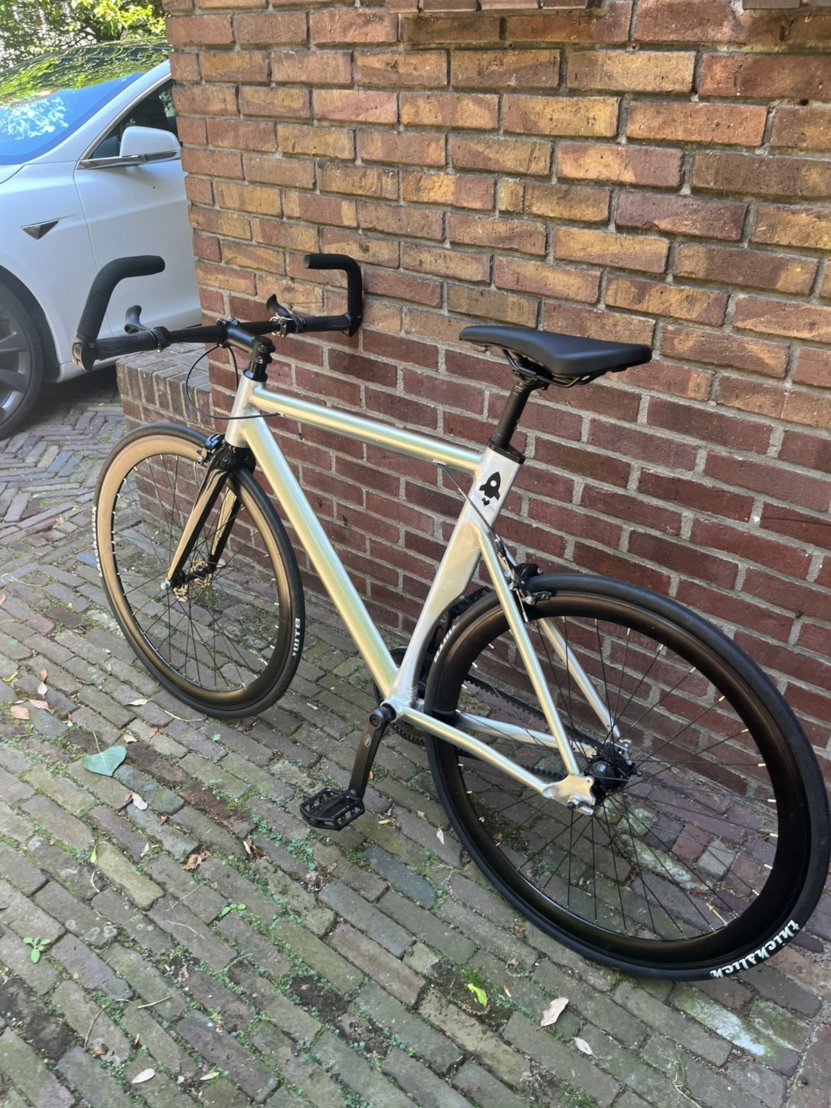 Strakke Single Speed. BONVELO RAKEDE CARBON, Fietsen en Brommers, Fietsen | Heren | Herenfietsen, Overige merken, Terugtraprem