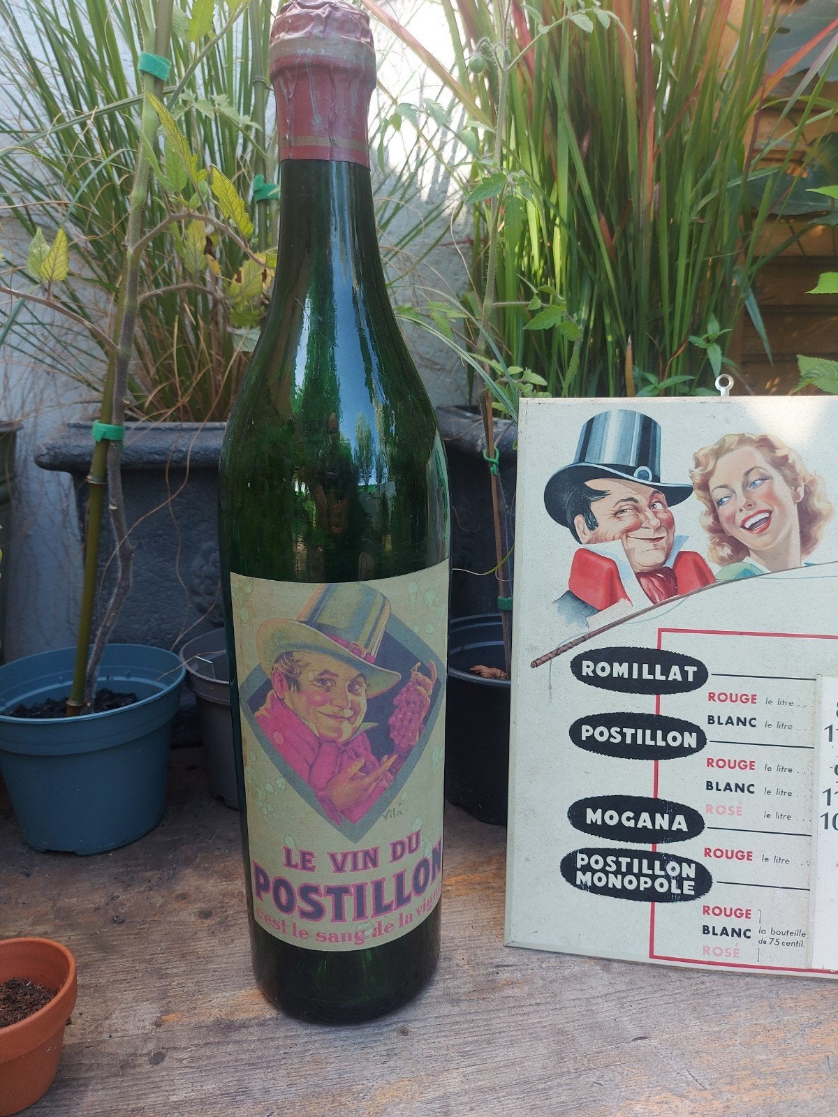 Reclame bord blik & xl etalage reclame fles v halve meter, Ophalen of Verzenden