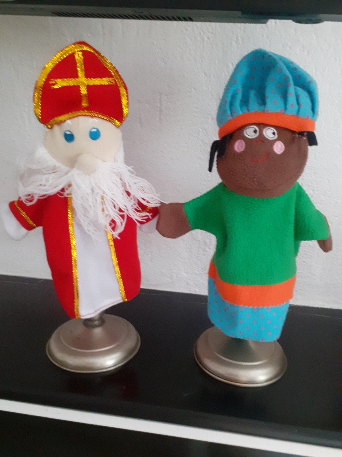 Sinterklaaspop en Pieterman handpoppen, Ophalen of Verzenden