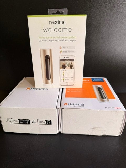 3x Netatmo Smart Indoor camera, Audio, Tv en Foto, Videobewaking, Gebruikt, Binnencamera, Ophalen of Verzenden