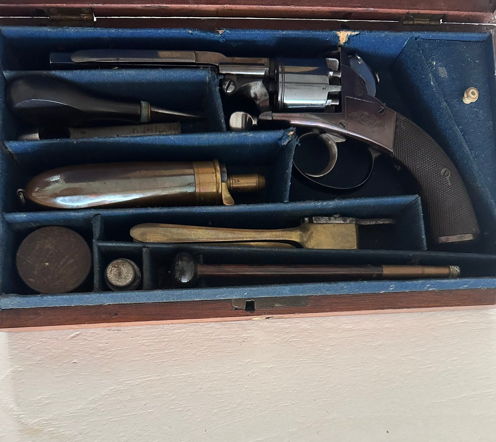 Webley Bentley 1860 cased, Ophalen of Verzenden, Landmacht, Nederland