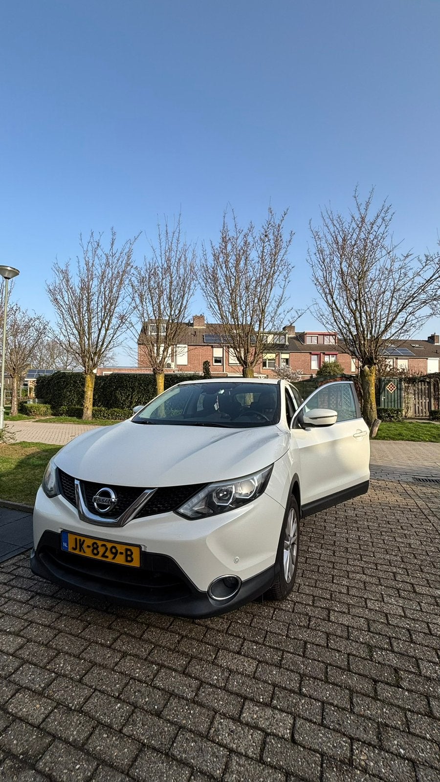 Nissan Qashqai 1.2 Dig-t 85KW 2WD 2015 Wit, Auto's, Nissan, Particulier, Qashqai, ABS, Achteruitrijcamera, Airbags, Airconditioning