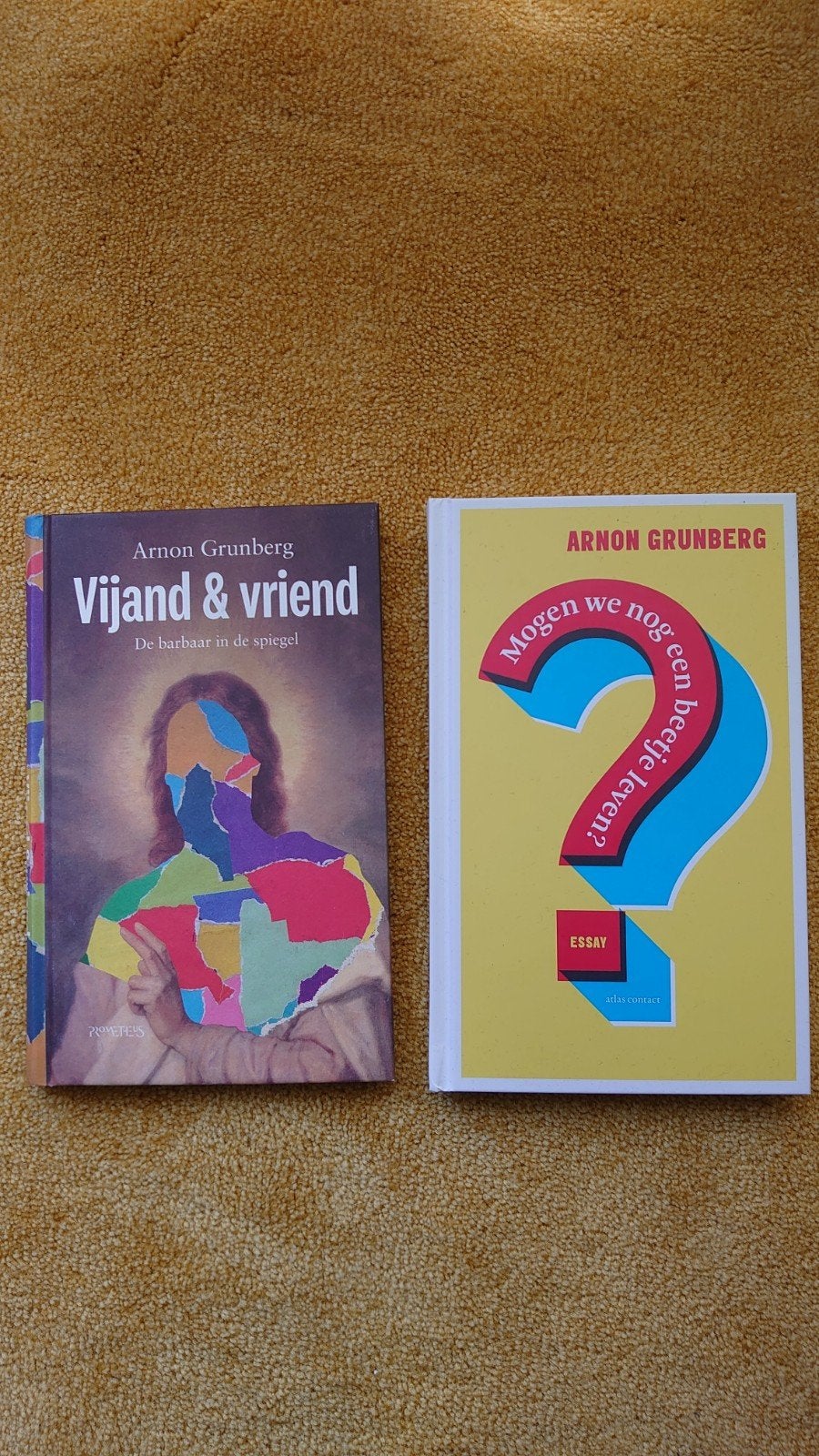 Arnon Grunberg: Vijand & Vriend en Mogen we nog een b, Ophalen of Verzenden, Zo goed als nieuw, Arnon Grunberg, Eén auteur
