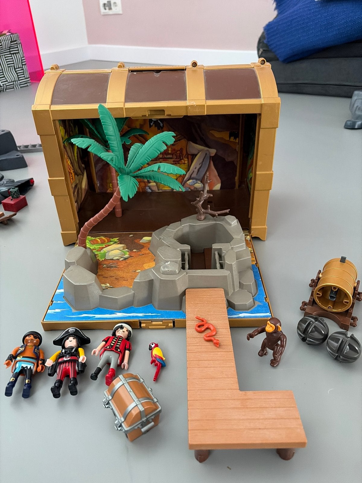 Playmobil Meeneem Piratenschatkist met accessoires, Ophalen of Verzenden, Gebruikt, Jongen of Meisje